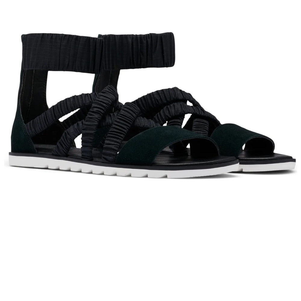 Sorel black ankle strap sandal size 8 - Picture 2 of 15
